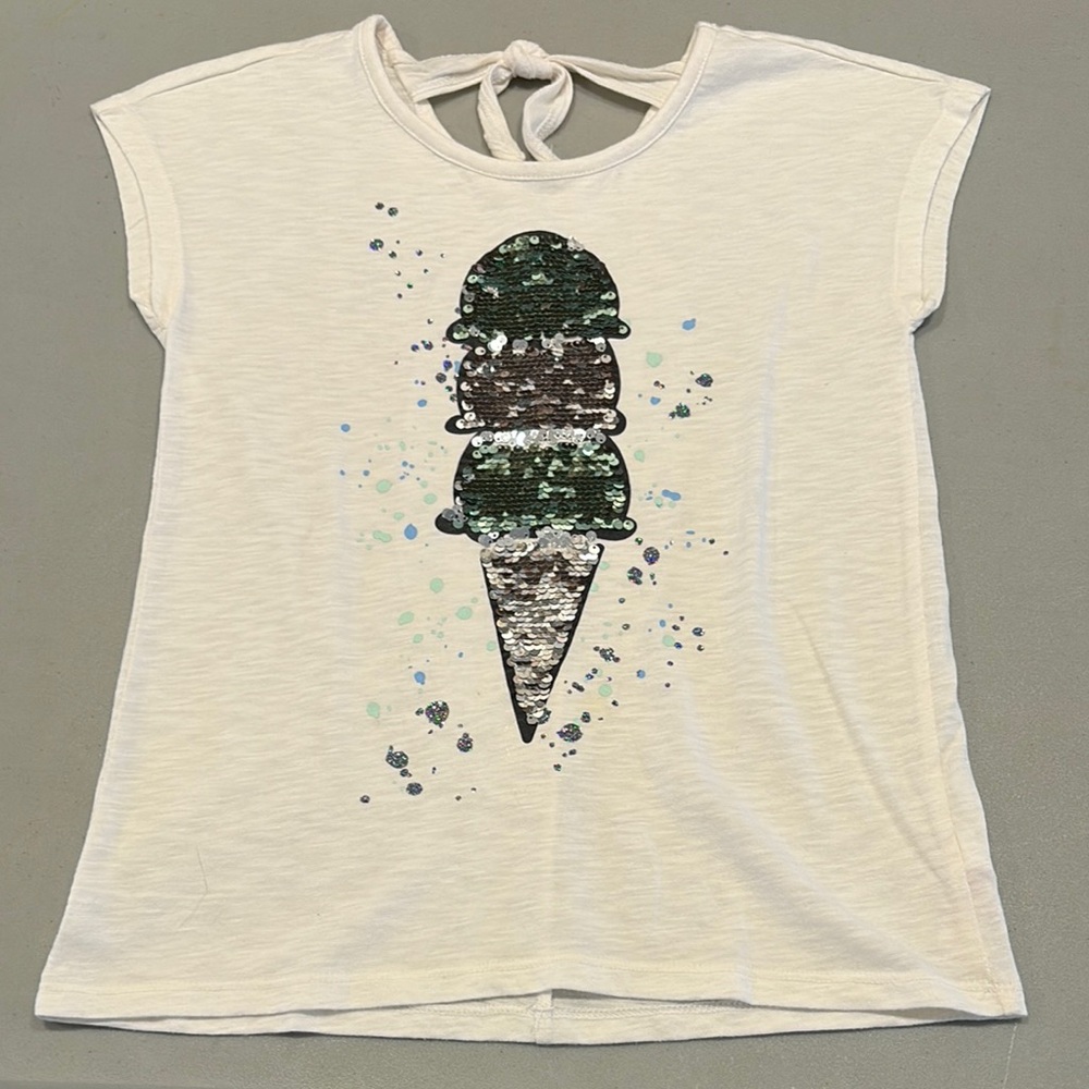 Justice Ice Cream Flip Sequin Shirt